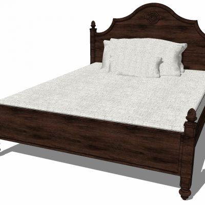 美式欧式古典实木床