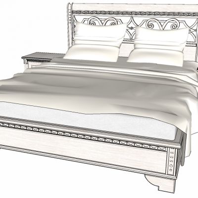 地中海欧式双人床