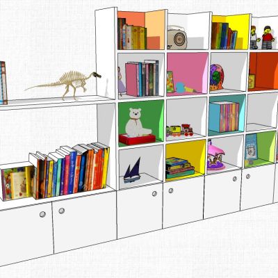 儿童幼儿园家具书柜玩具柜子