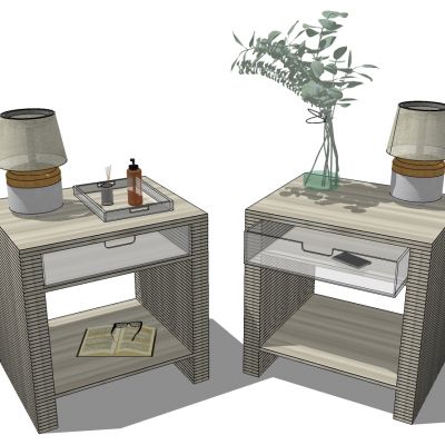 现代欧式北欧简约床