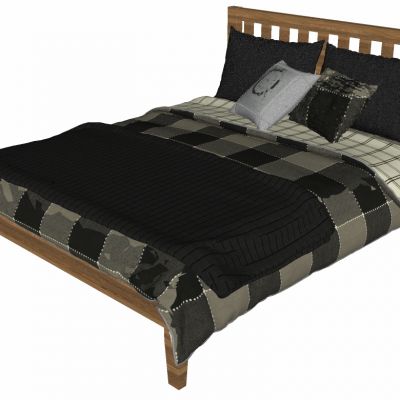 北欧现代双人床