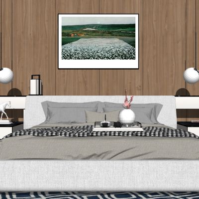 现代轻奢北欧简约单人床