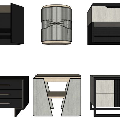 现代新中式简约床