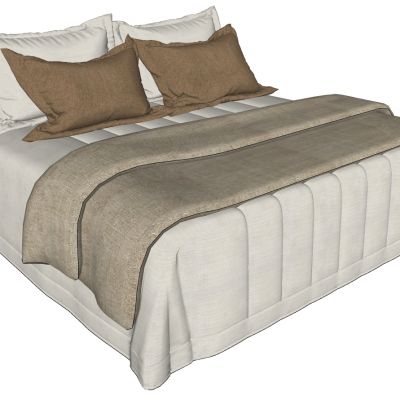 简欧式新中式现代双人床