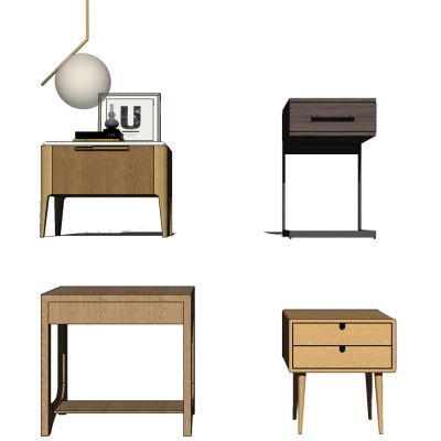 现代北欧简约床