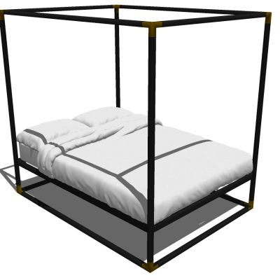 新中式东南亚架子床