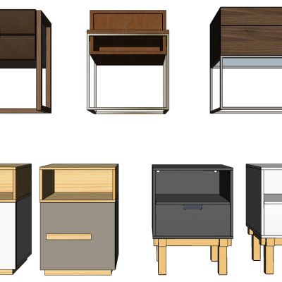 现代北欧简约床