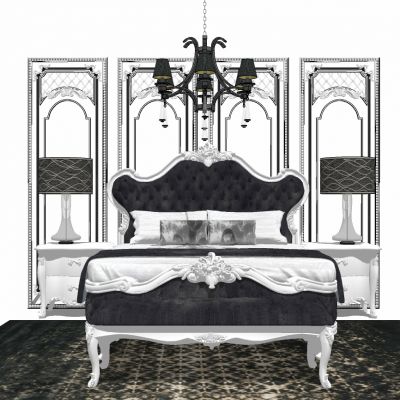 欧式法式卧室床