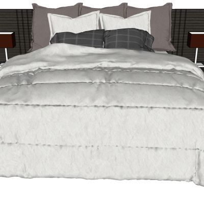 北欧现代双人床