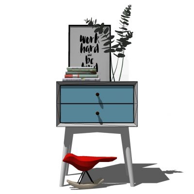 现代北欧简约床