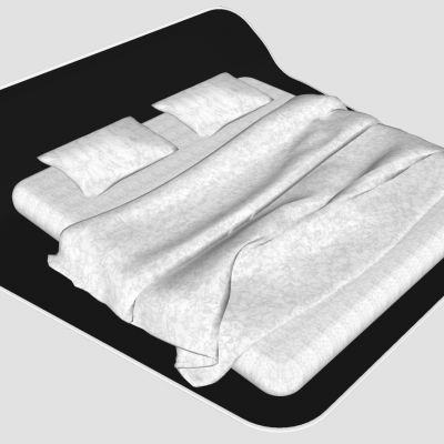 现代简约双人床