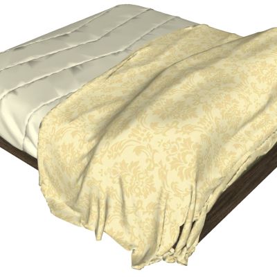 现代简约实木双人床