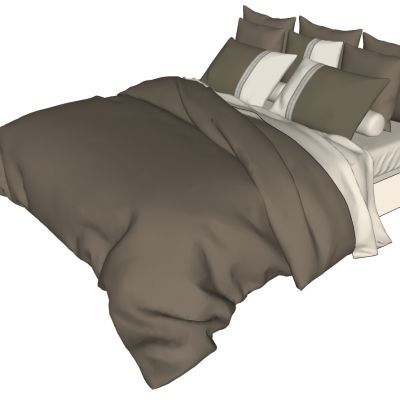 现代简约双人床