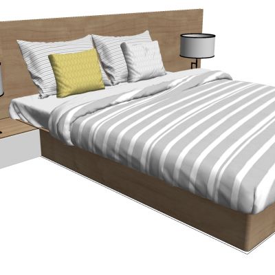 北欧现代双人床