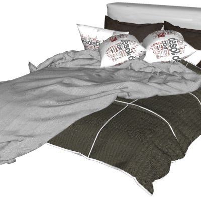 北欧现代双人床