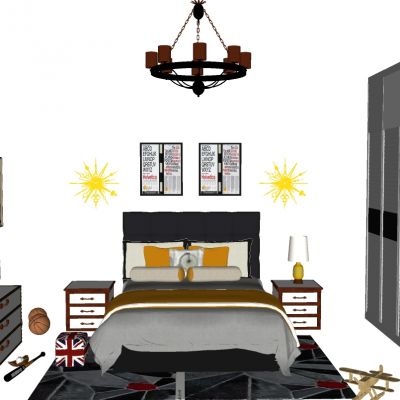 欧式美式儿童房