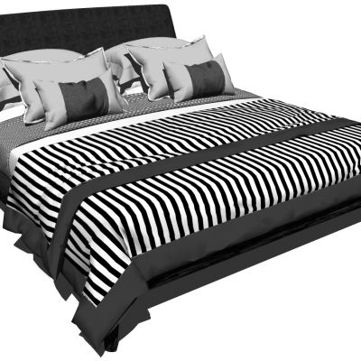 北欧现代双人床