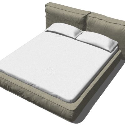 北欧现代双人床