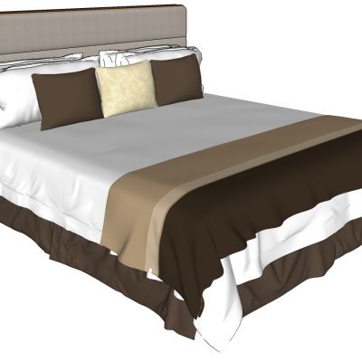 北欧现代双人床