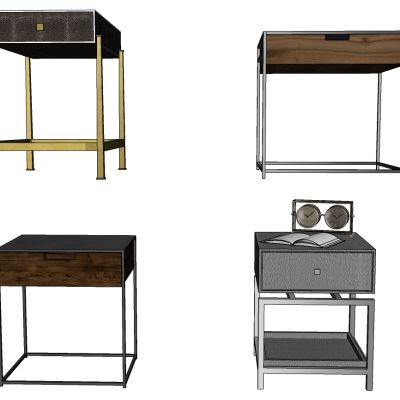 现代新中式北欧简约床