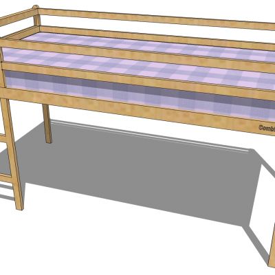 现代简约单人床