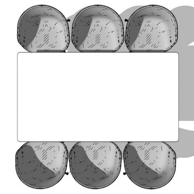 现代会议桌办公椅子