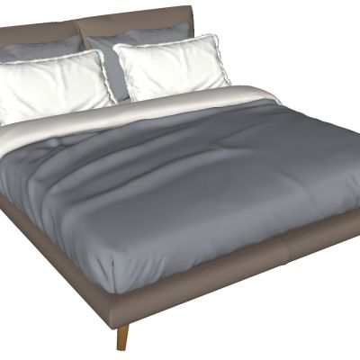 北欧现代双人床