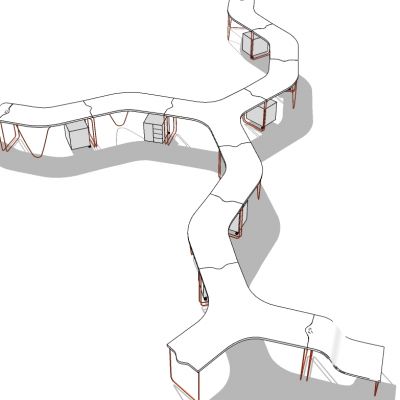 现代开敞办公室工位办公椅
