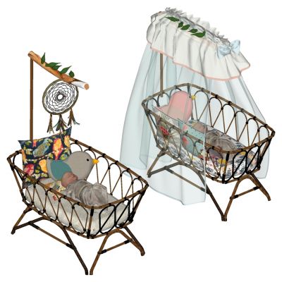 北欧东南亚实木儿童床