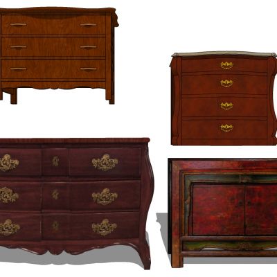 中式美式复古床