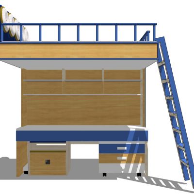 北欧现代儿童床