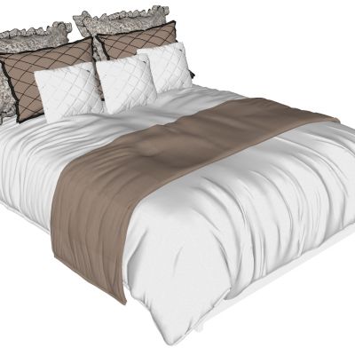 简欧式新中式现代双人床