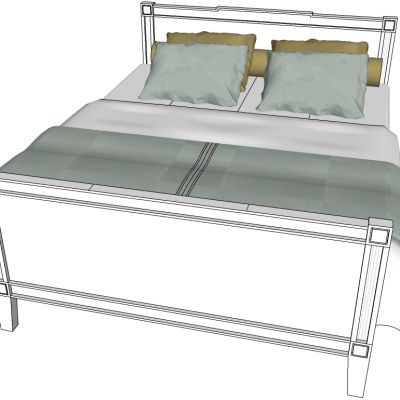 地中海欧式双人床