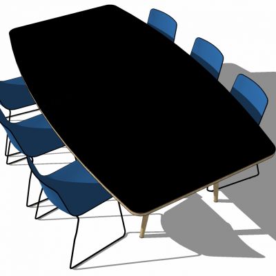 现代办公家具会议室会议桌椅子