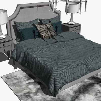 简欧式欧式法式美式卧室双人床