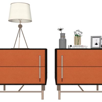 现代北欧简约床台灯摆件