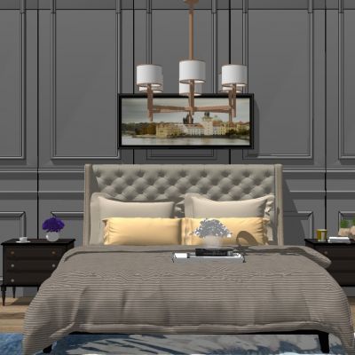 欧式法式双人床