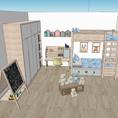 现代轻奢儿童房