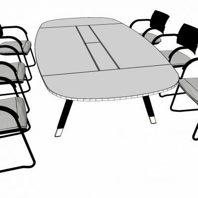 现代办公家具会议室会议桌椅子