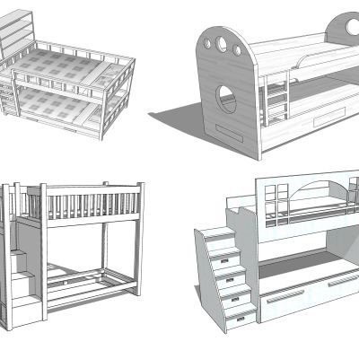 现代简约实木上铺