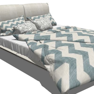 北欧现代双人床