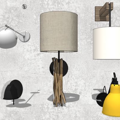 现代工业风壁灯树枝民宿民宿壁灯