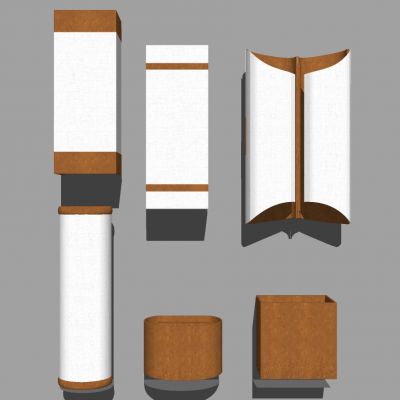 新中式现代壁灯室外壁灯落地灯组合