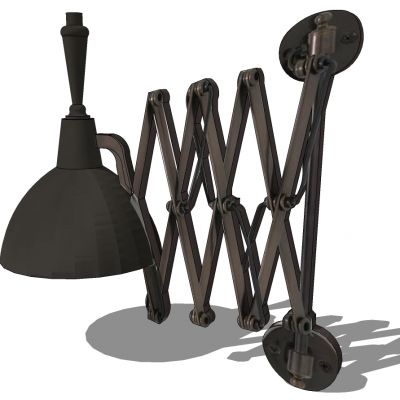 现代铁艺折叠长臂壁灯