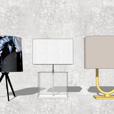 现代简约台灯组合