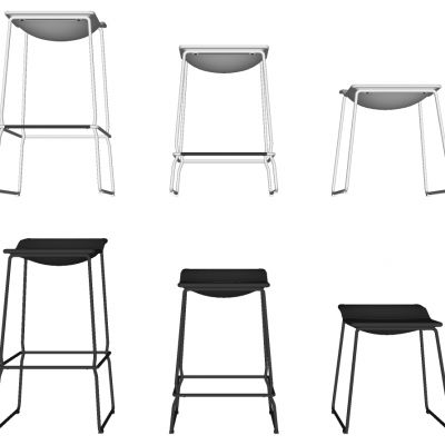 现代北欧金属吧台凳椅