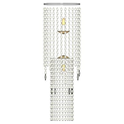 现代轻奢简欧式大堂楼梯间大型金属水晶吊灯吸顶灯