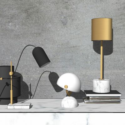 现代比北欧轻奢台灯组合