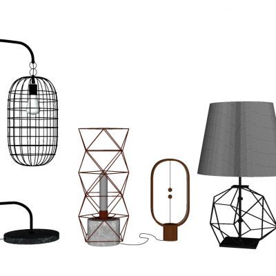 现代工业风简约台灯