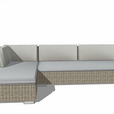 东南亚户外藤编编织沙发家具